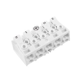 Svorkovnice SLK 3/5 E-PIEC (3-N-E-1-2) pro svítidla, bezšroubová, PC, bílá /88167531