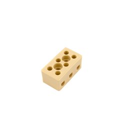 Svorkovnice keramická AK 3/6 ST (2-403Z-3/ST), 3pól., 3x6mm2, 24A, T350, steatit (okrová) Svorkovnice keramická AK 3/6 ST (2-403Z-3/ST), 3pól., 3x6mm2, 24A, T350, steatit (okrová)