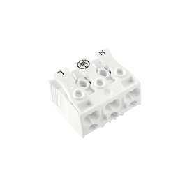 Svorkovnice SLK 3/3 (N-E-L) pro svítidla, bezšroubová, PC, bílá /88167527