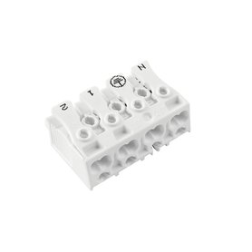 Svorkovnice SLK 3/4 E-PIEC (N-E-1-2) pro svítidla, bezšroubová, PC, bílá /88167529