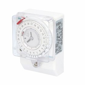 Hodiny spínací ORBIS MINI QRD, analog., denní, 100x69mm, se zálohou, bílé, na PANEL/lištu Hodiny spínací ORBIS MINI QRD, analog., denní, 100x69mm, se zálohou, bílé, na PANEL/lištu