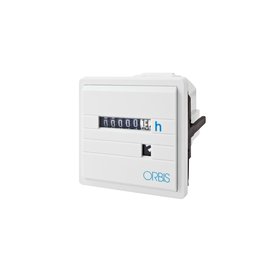 Počítadlo provoz. hodin ORBIS CONTA EMP 48V, 50Hz, šedé, do PANELU, s rám., 55x55mm