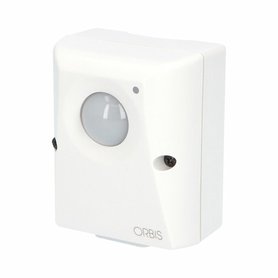 Spínač soumrakový ORBIS ORBILUX, 5-200lux, 16A, 230V, IP55, 69x89x53mm, bílý, na povrch