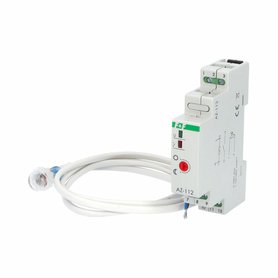 Spínač soumrakový FiF AZ-112, 2-1000lux, 16A, s ext. čidlem (16mm), IP65, šedý, na DIN