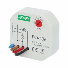 PO-406 časové relé krab. s doběhem, 1-15min PO-406 časové relé krab. s doběhem, 1-15min