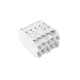 Svorkovnice SLK 5/5 E-PIEC (L-N-E-DA+DA-) pro svítidla, bezšroubová, PC, bílá /88167554