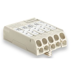 Svorkovnice SLK 7/5 ALP M4 E-SCHR (L-N-E-DA+-DA-) pro svítidla, bezšr., PC, bílá /88168393
