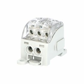 Blok pro rozdělení fází PDB 220 (PVB 160), 1pól., 215A, 1000V, šedý/průhl. víko, na DIN Blok pro rozdělení fází PDB 220 (PVB 160), 1pól., 215A, 1000V, šedý/průhl. víko, na DIN