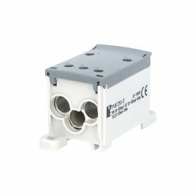 Blok pro rozdělení fází PVB 250-3, 1pól., AL/CU, 250A, 690V, šedý, na DIN
