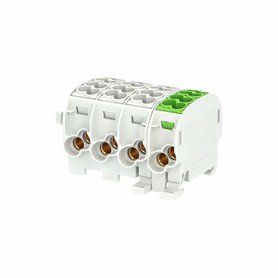 Svorkovnice rozbočovací HLAK 25//4 C 3LPE, 152A, 4pól., CU, IP20, 3xŠ/Z, na DIN