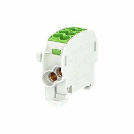 Svorkovnice rozbočovací HLAK 25//1 C PE, 152A, 1pól., CU, IP20, zelená, na DIN