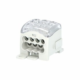 Blok pro rozdělení fází PDB 270 (PVB 230), 1pól., 270A, 1000V, šedý/průhl. víko, na DIN