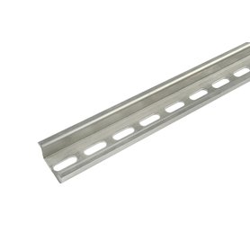 Lišta nosná TS35/2-7,5 (DIN lišta) - perforovaná 5,3x17,9mm, hloubka 7,5mm, 2m /1010402