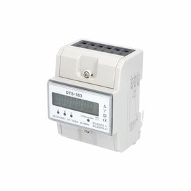 Elektroměr DTS 353-L X/5A, 4,5mod., LCD, 3-fáz., 1-tar., podružný, nepřímé měř.