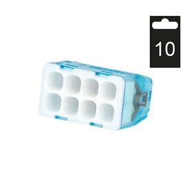 Svorka krabicová miniaturní PC218SN/10 bezšroubová 8x 0,2-2,5 mm2, tr./modrá (bal.=10ks)