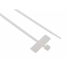 Vázací pásky s popisovacím štítkem 100x2,5mm (25x8mm), bílá, (bal.=100ks) /SEL.2.202T Vázací pásky s popisovacím štítkem 100x2,5mm (25x8mm), bílá, (bal.=100ks) /SEL.2.202T