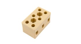 Materiál pouzdra - steatit (okrová)